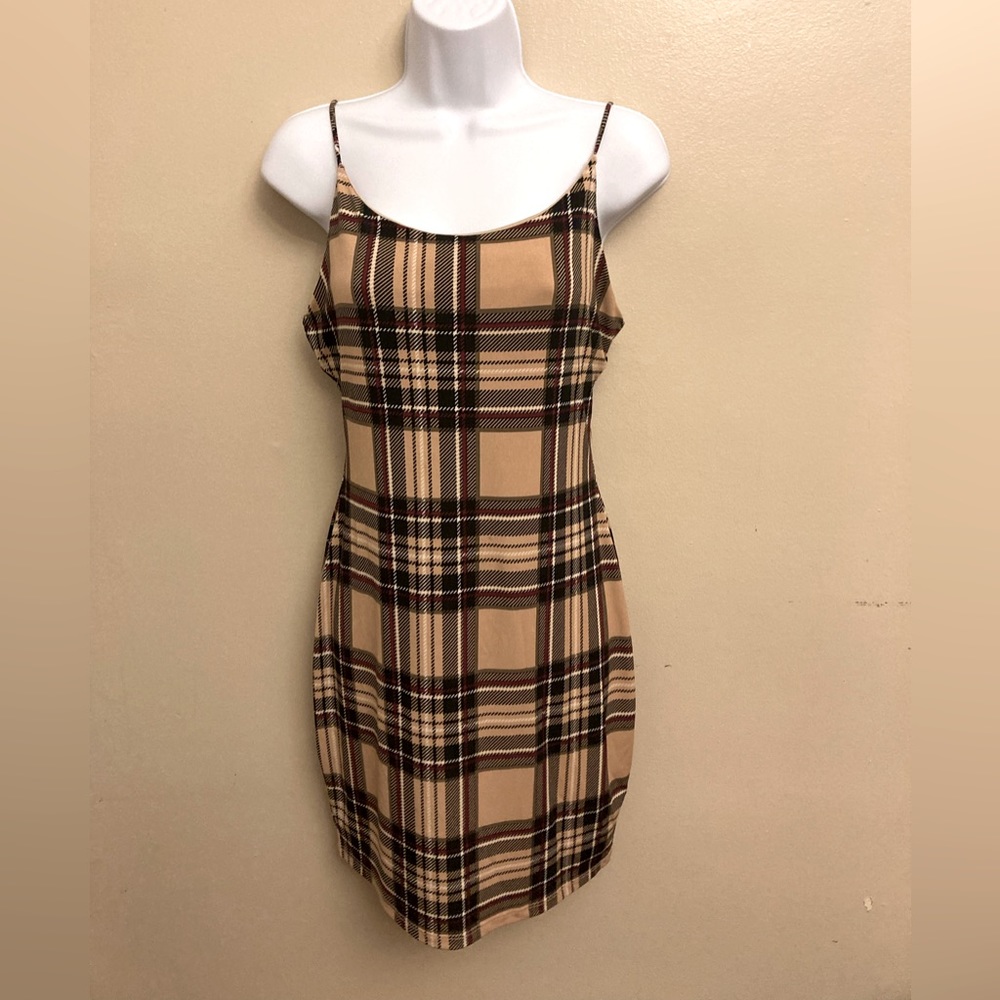 Lovely Day plaid mini dress 90’s inspired sz. L